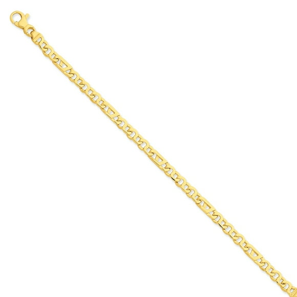 with Secure Lobster Lock Clasp Sonia Jewels 14k Yellow Gold 3.35mm Semi Solid Curb Cuban Link Link Chain Necklace with Secure Lobster Lock Clasp Sonia Jewels 14k Yellow Gold 3.35mm Semi Solid Curb Cuban Link Link Chain Necklace